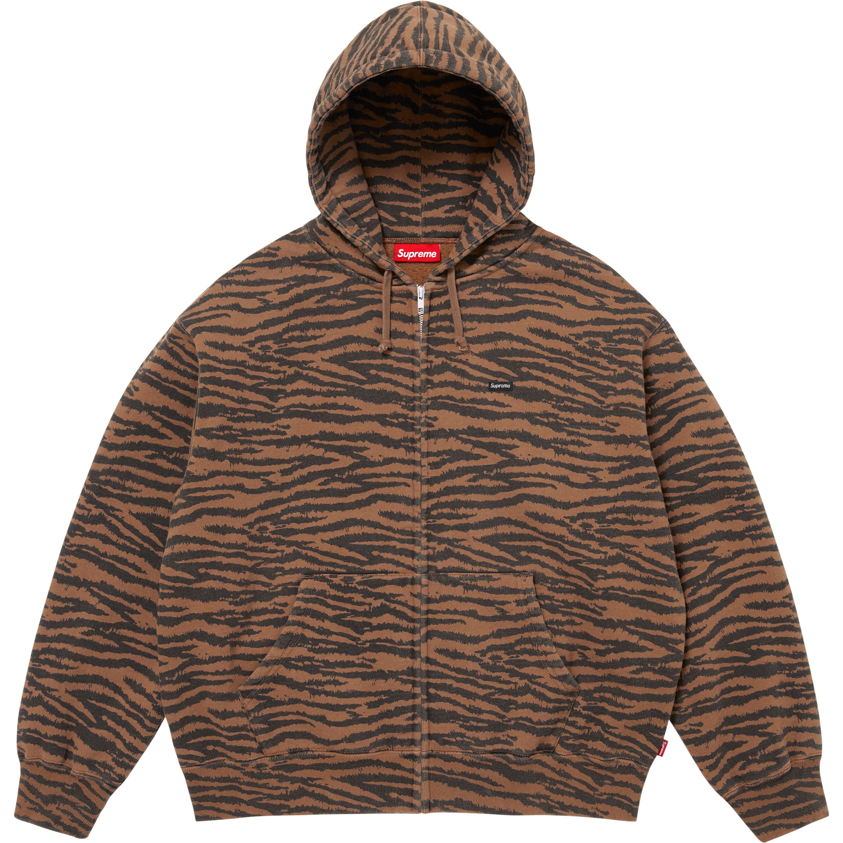 Small Box Zip Up Hooded Sweatshirt view 10